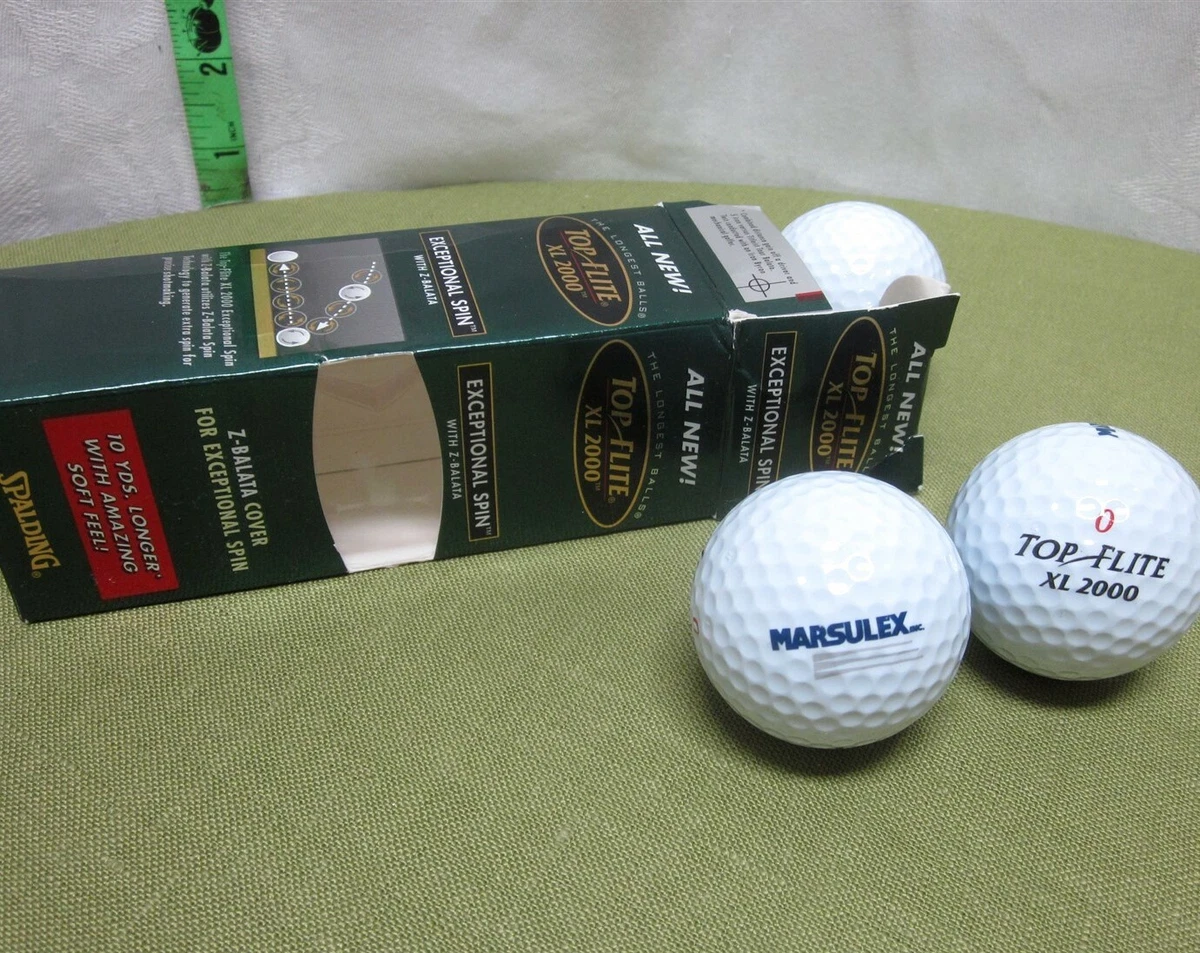 TOP FLITE Spalding exceptional spin sleeve XL-2000 distance set three golf  balls