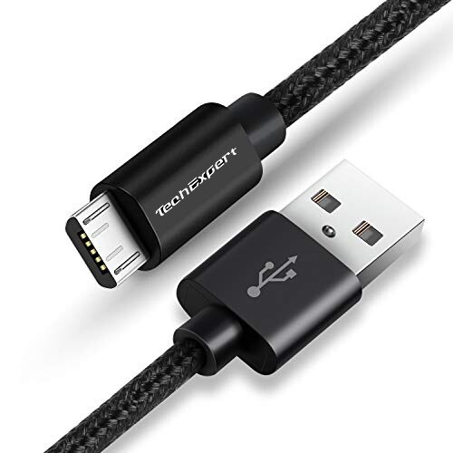 Kit Chargeur 5V/2A + Câble 1m Blanc Pour Honor 7, 6, 5C, 5X - Marque TechExpert, Neuf, Garantie 3 Ans