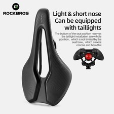 ROCKBROS Cycling Saddle High-density Bike Seat Cushion Shockproof with Taillight