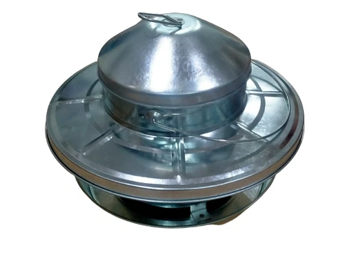 Chicken Feeder small shiny Coop food Aviary RUST FREE 9kg NL8241 Silver Steel - Picture 3 of 14