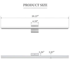 Modern Bathroom LED Vanity Light Toilet Front Mirror Makeup Wall Lamp Fixture