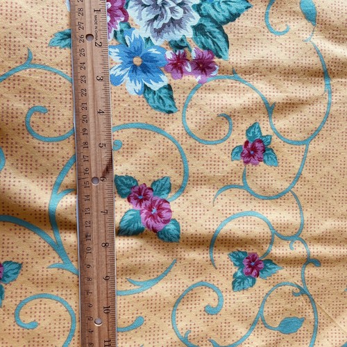 Stoff Weavetex 1 Yard x 43" Blumen Vintage Nähen Quilten Bekleidung Baumwolle #2B24 - Bild 7 von 9