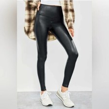 ARITZIA WILFRED FREE Daria Faux Leather Leggings Designer Vegan Black Sz S EUC
