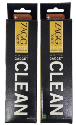 x2 NEW Kits Of Zagg Gadget Cleaning Foam For iPhones Smartphones And Tablets