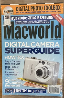Macworld Magazine January 2005 - Digital Camera Superguide + iPod Photo Feature