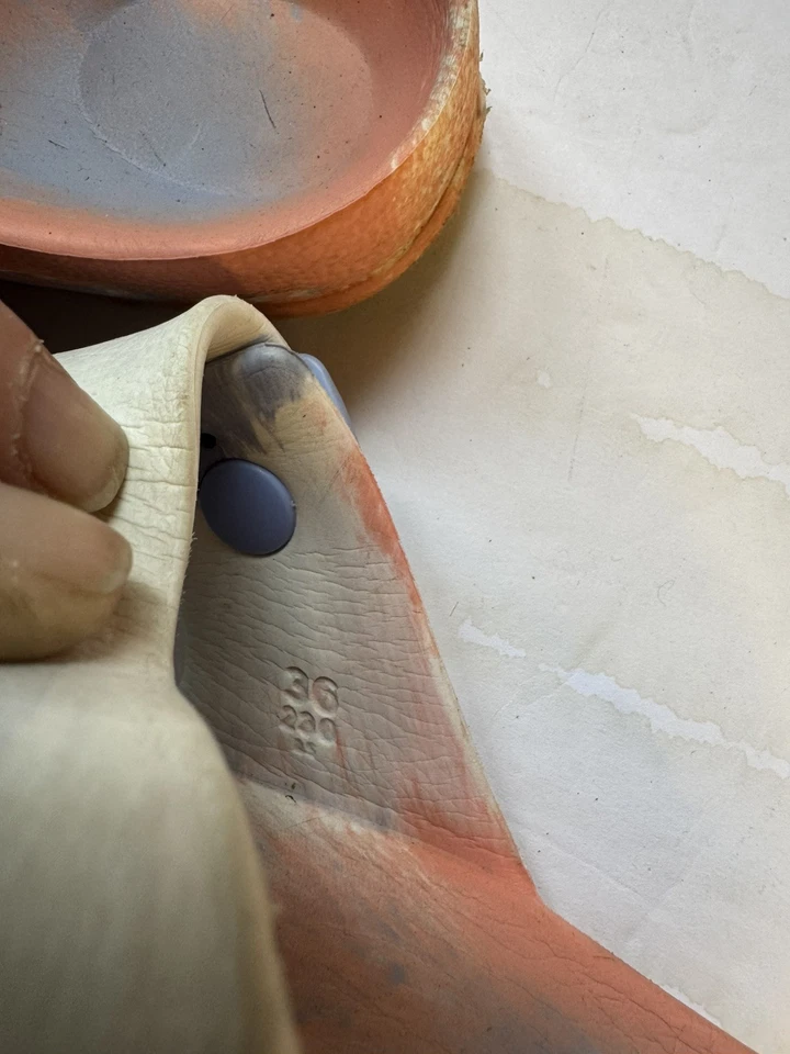 Sandalias Birkenstock Mujer Talla 5-5.5EU 36 EVA Hechas en Alemania Rosa Azul Foto 4 de 4