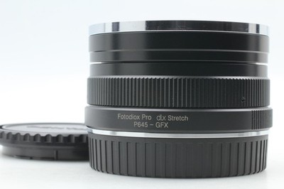 [ MINT w/ two Caps] Fotodiox Pro dlx Stretch P645 - GFX Mount Adapter From JAPAN