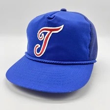 Vintage Trucker Hat Cap Blue Rope Mesh Snapback Embroidered T Youngan Sri Lanka