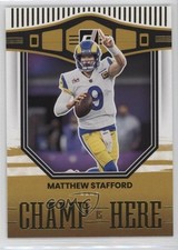 2022 Panini Donruss Champ is Here Matthew Stafford #CIH-2 14lt