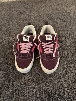 NEW Vans ''Knu Skool''  Stack Platform Shoes Lollipop Purple Suede Women's Sz 10M
