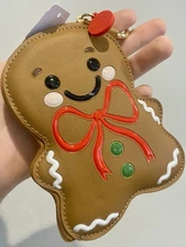 Gingerbread Man Coin Purse NEW 2025 Bath & Body Works NWT Tags🎄🍪🥛🎅🎁