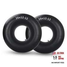 26x12-12 Butyl Inner Tubes, 2 Pack with TR13 Valve Stem, Heavy 26x12-12,tr13