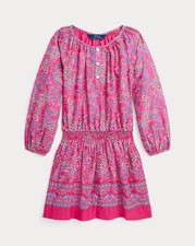 Polo Ralph Lauren Girl's Paisley Cotton Batiste Dress 98 Size 2