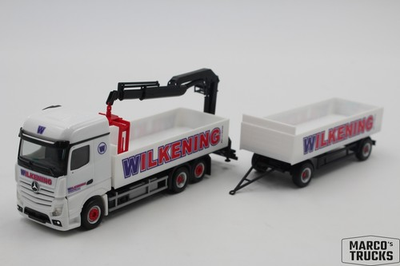 #ad #ad Herpa MB Actros Big building materials truck and trailer quot;Wilkeningquot; 303125 1:87 $34.70