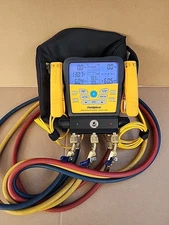 Fieldpiece SMAN Refrigerant Manifold SM382V (3-Port) W/ Micron Gauge 