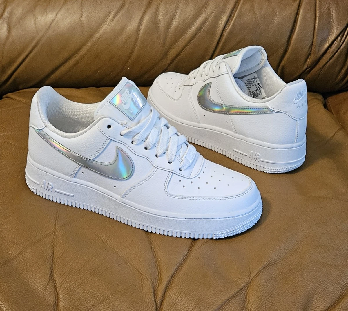 Nike Air Force 1 Low White Iridescent W for sale | eBay