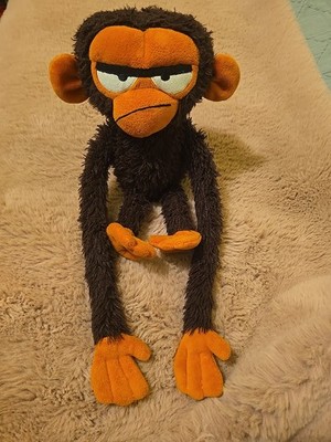 YOTTOY Grumpy Monkey Plush Long Arms Legs Stuffed Animal Brown Orange Fast Ship