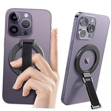 for MagSafe Phone Grip with Finger Strap, Removable Magnetic Ring Holder with