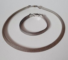 sterling silver 925 necklace and bracelet set