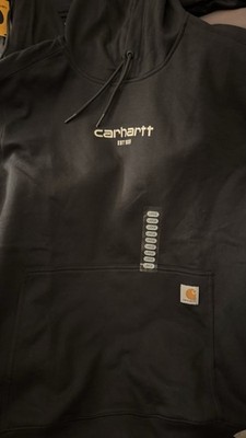 Carhartt Force Relaxed Fit Lightweight Logo Graphic Sweatshirt Black Size Large