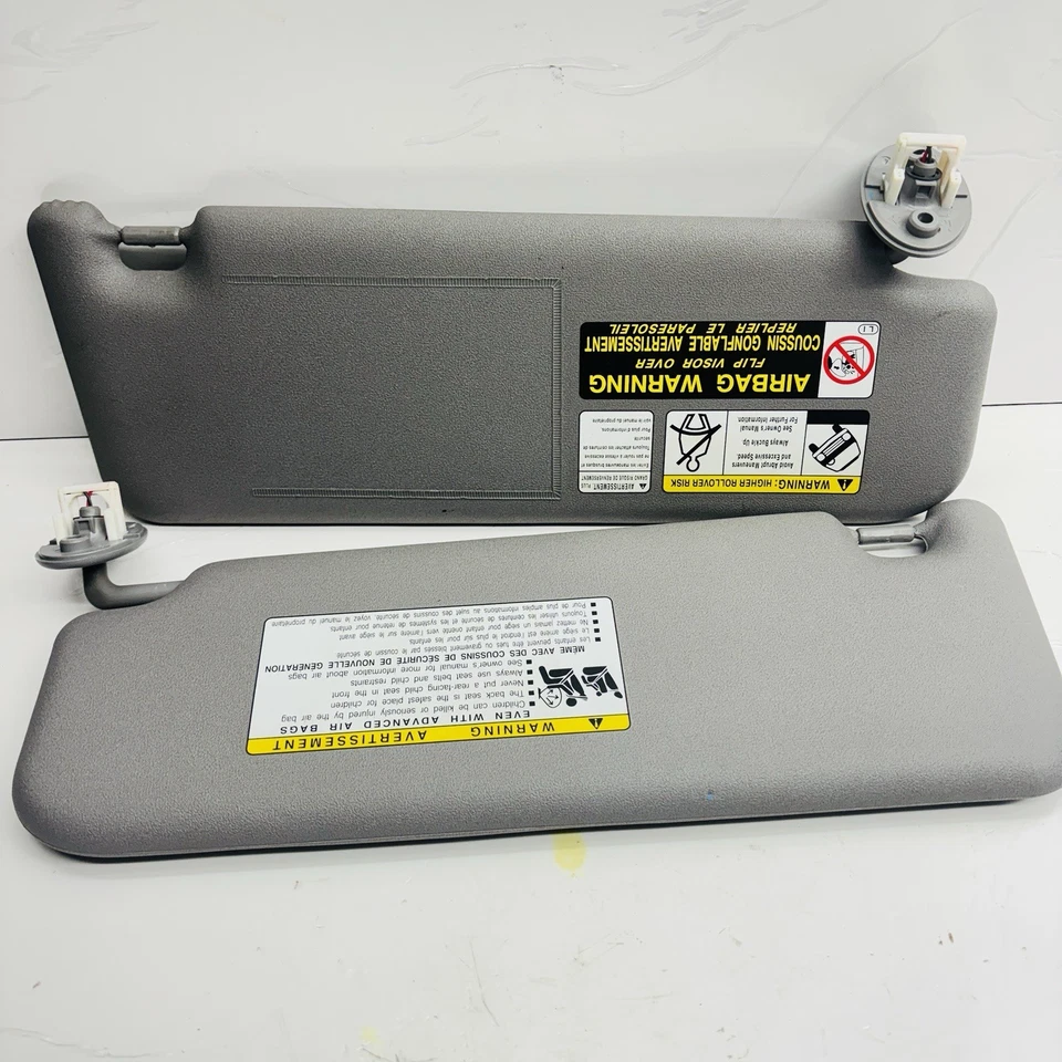 Toyota 4Runner 2003-2009 parasol iluminado conductor + pasajero gris genuino OEM Foto 2 de 4