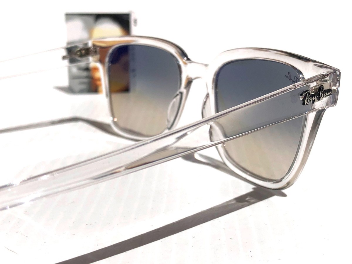 Ray-Ban Sunglasses RB4323 6447/32 Crystal Clear Frames with Gradient Gray Lenses Sunglasses Ray-Ban RB4323 | Free Shipping | Glasses.com® main image 3
