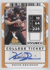 2020 Panini Contenders Draft Picks College Ticket Kevin Davidson #301 Auto u6m