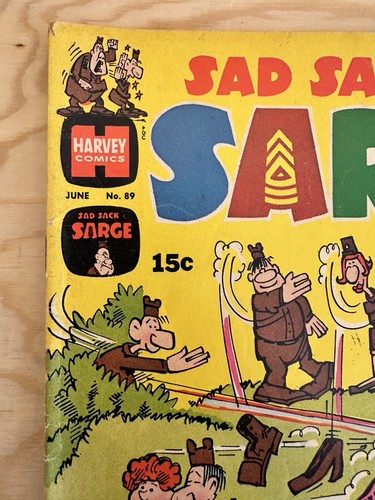 SAD SACK AND THE SARGE #89 Harvey Comic 1971 lustige Kriegs-Cartoons GEORGE BAKER - Bild 3 von 12