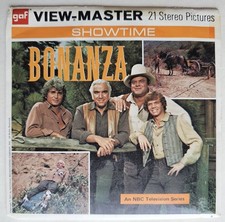 Bonanza View-Master Packet B487 3 Reel Set Book Vintage 1971 Western TV Show