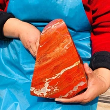 15.4LB Natural red jasper quartz crystal freeform polished specimen healing