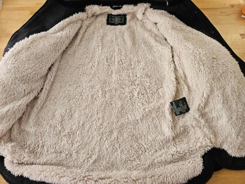 GH Bass Mens Sherpa Fleece Lined Wool Blend Jacket Coat - Grey XL / X-LARGE image 3
