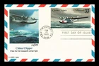 US FIRST DAY CARD CHINA CLIPPER 33C AIR MAIL FLEETWOOD