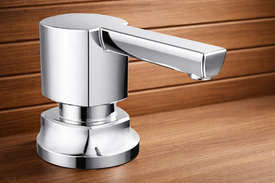 Brizo Kintsu 695306-PC-L Deck Soap Dispenser, 13 oz - Lumicoat Chrome