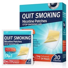 7mg Quit Smoking Patches, Step 3 Stop Smoking Aids Patches, 30 Count Transder...
