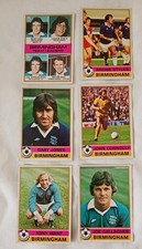 Vintage Birmingham Topps Football Cards Bundle - 5 Players and Team Leaders