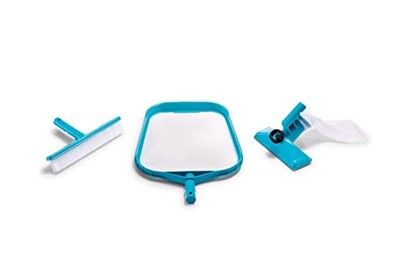 Intex 29056E Basic Pool Debris Cleaning Kit with Wall Brush and Vacuum Head