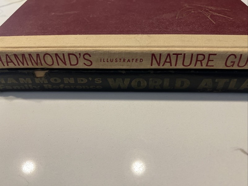 Lot Of 2 Hammond’s 1958 Nature Guide/1955 World Atlas Books