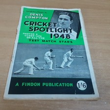 Cricket Spotlight, 1948, Magazine (Intro by Denis Compton)