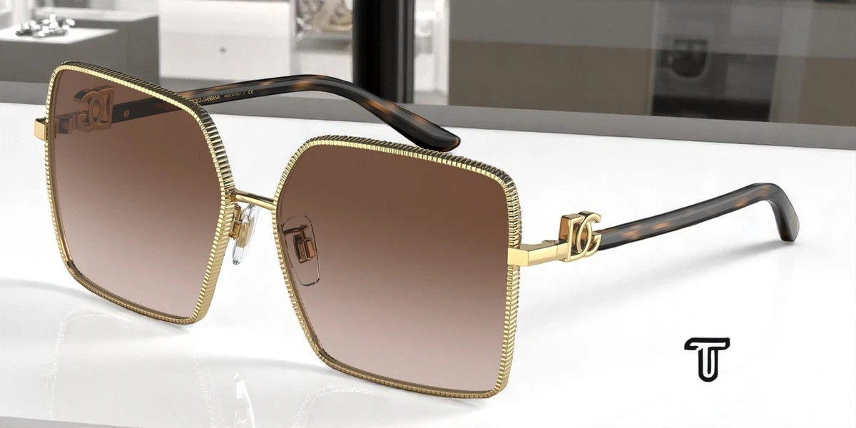 Dolce & Gabbana Beige Women’s Sunglasses with Gold Accents Amazon.com: Dolce & Gabbana DG2242-02/13 Sunglasses GOLD w  main image 3