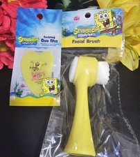 SpongeBob SquarePants Facial Brush and Gua Sha Set New Sealed