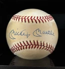 Mickey Mantle Signed Rawlings Official American League Baseball