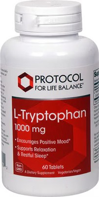 Worldwide 2 X Protocol For Life Balance L-Tryptophan -- 1000 mg - 60 Tablets