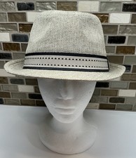 Henschel Low Crown Fedora Hat With Fancy Stitched Band and Loop Men  s Size XL