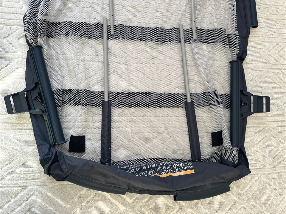 Graco Pack N Play Playpen Clip On Mesh Bassinet Insert & Poles CURVED - Image 4 of 4