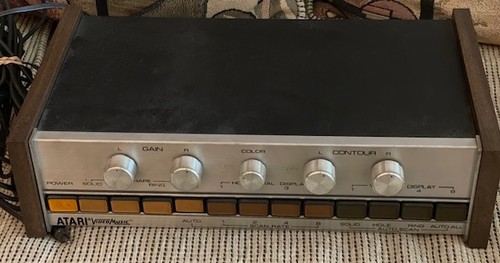 VTG Atari Video Music C-240 Visualizer 1977 w/ Original Power Source Untested