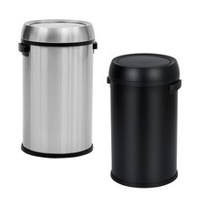 Swing-Top Stainless Steel Garbage Can 17 Gallon Trash Can Fingerprint-Proof