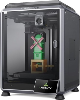 Creality K1C 3D Drucker mit AI-Kamera, 600mm/s Druckgeschwindigkeit, Automatisch