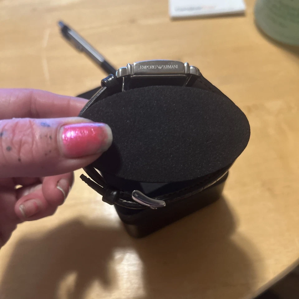 Reloj Hombre Emporio Armani Plateado Acero Inoxidable AR-0232 Nuevo Foto 3 de 4