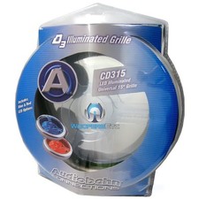 CD315 AUDIOBAHN 15" LED ILLUMINATO SUBWOOFER ALTOPARLANTE GRIGLIA PROTETTIVA COVER NUOVO