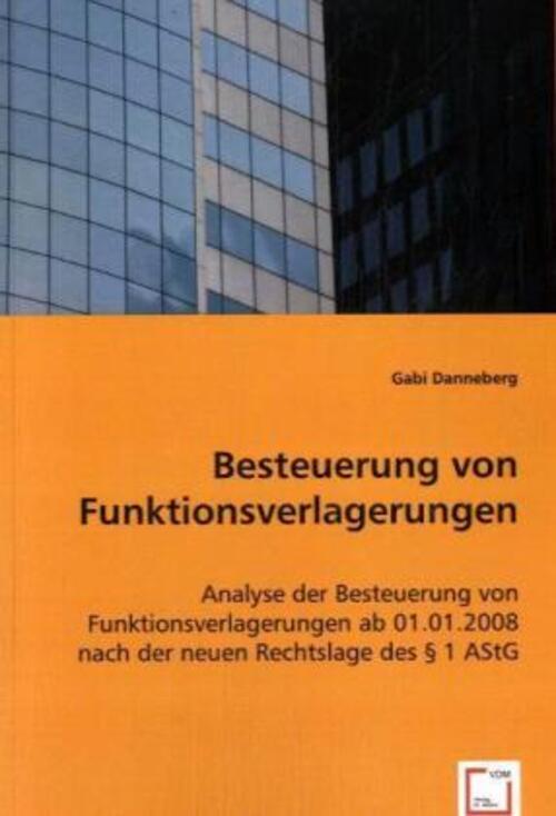 Thumbnail - Gabi Danneberg | Besteuerung Von Funktionsverlagerungen | Taschenbuch